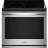 Whirlpool Freestanding Electric Range with Self-Cleaning Mode and Fan Convection Cooking Fingerprint Resistant Stainless Steel